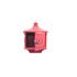 Decorative Freestanding, Aluminium Letter Box in Red With Ornate Design
