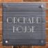 Ridged Slate House Sign with acrylic front panel 50 x 50cm - 2 lines of text