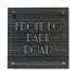 Ridged Slate House Sign with acrylic front panel 40 x 40cm - 3 lines of text