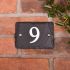 Rustic Slate House Number with 1 Digit