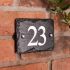 Rustic Slate House Number with 2 digits 