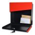 Steel Personalised Letterbox in Signal Red - The Statement
