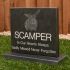 Large Slate Pet Headstone on plinth with your pet's photograph