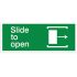 Slide to Open - Right arrow sign