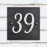 Square Smooth Slate House Number - 15 x 15cm