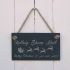 Christmas Slate hanging sign - 