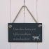 Slate Hanging Sign - Home is where your cat is