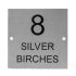 Stainless Steel Square House Sign - 20 x 20cm