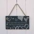 Slate Hanging Sign - Throw your heart over the fence and the rest will follow