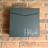 Steel Personalised Letterbox in Anthracite Grey - The Alicante