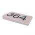 EcoStone Environmentally Friendly Left Hand Wedge 3 digit House Number - UWN3L
