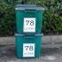 Wheelie bin address stickers 6 pack – personalised with your address