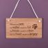 Wooden hanging sign - Without my pets....
