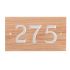 3 Digit Solid Wood House Number
