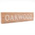 Oak Wooden House Sign 1 Line - 40.5 x 10cm