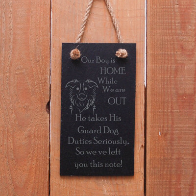 Gifts for Dog Lovers Border Collie Hanging Sign