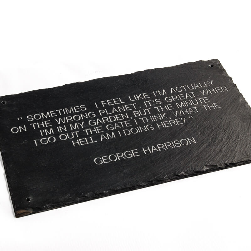 George Harrison quote sign