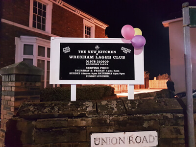 Wrexham Larger Club Sign