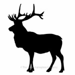 Stag motif for house sign