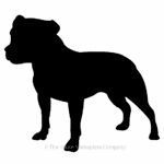 Staffordshire terrier image for house sign