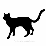 Walking cat image for house signs